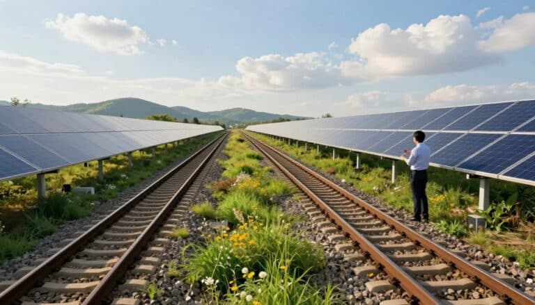 Bahntrassenflächen für Solarprojekte verpachten