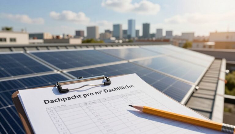 Dachpacht pro Quadratmeter berechnen