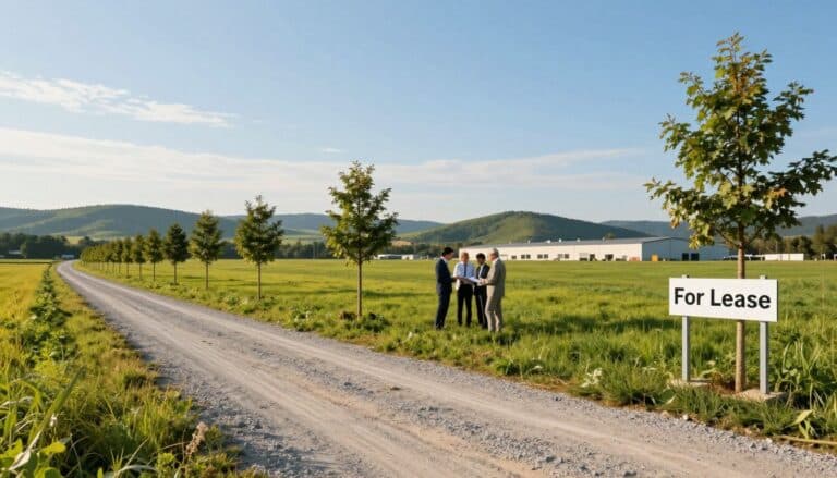 Grundstück für Großhandel verpachten