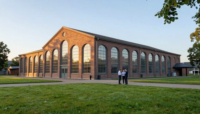 Maschinenhalle mit Außenflächen verpachten