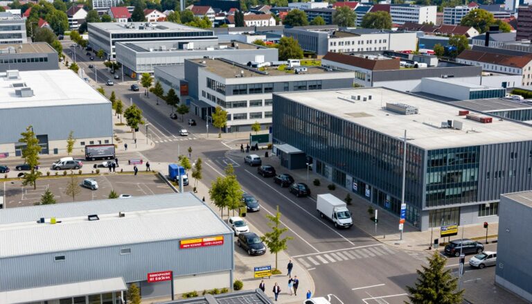 Pachtpreis für Gewerbeflächen in Baden-Württemberg