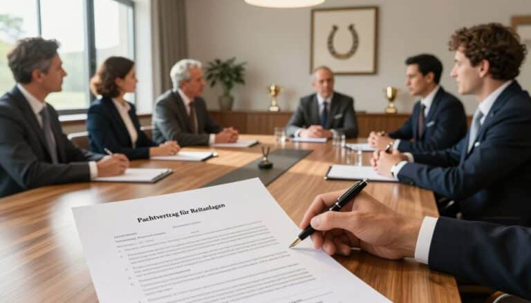 Pachtvertrag für Reitanlagen
