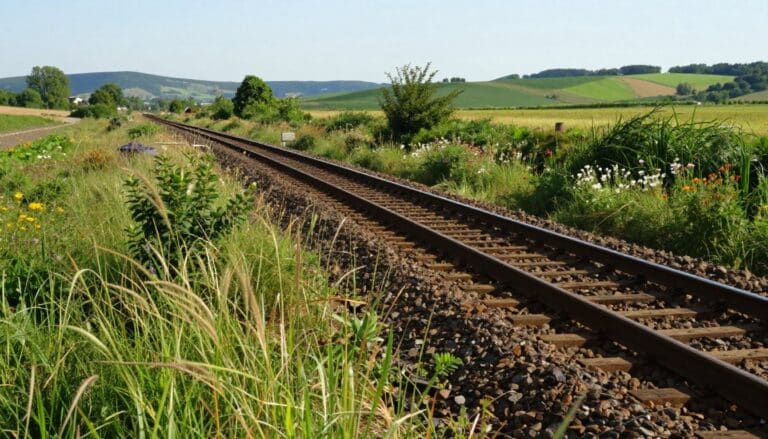 Randflächen entlang von Bahnstrecken verpachten