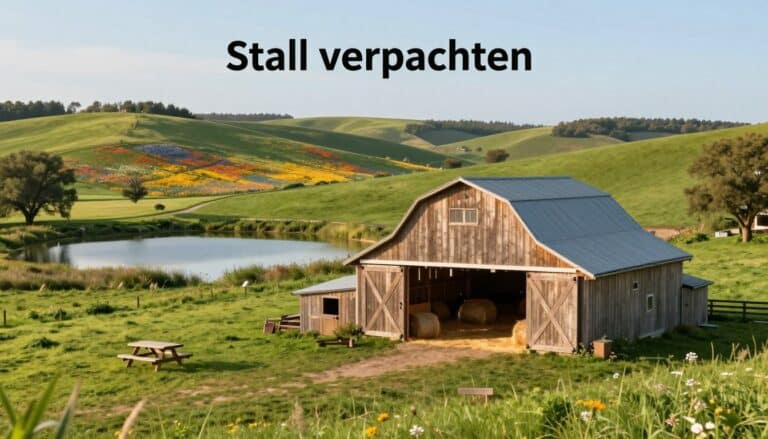 Stall mit Freiflächen verpachten
