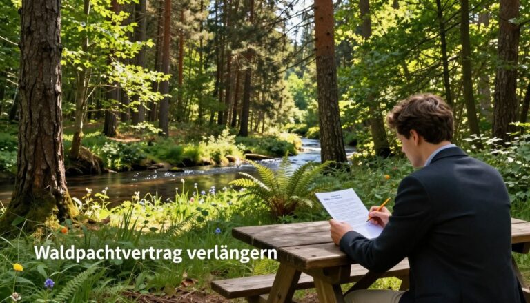 Waldpachtvertrag verlängern