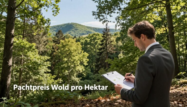 Wie hoch ist die Pacht für Waldflächen?
