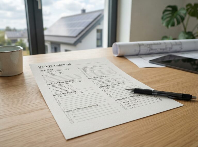 Checkliste für die Dachverpachtung
