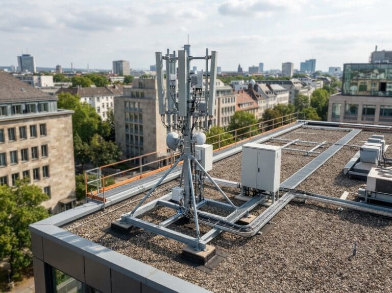 Dach für 1&1-Mobilfunkanlagen verpachten