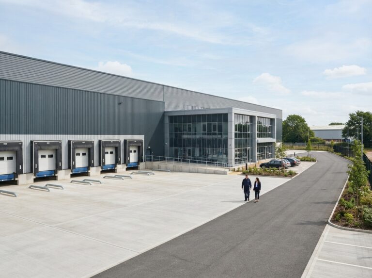Lagerhalle an Logistikunternehmen verpachten