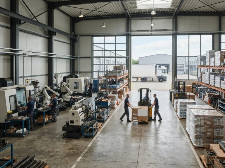 Maschinenhalle an Logistikunternehmen verpachten