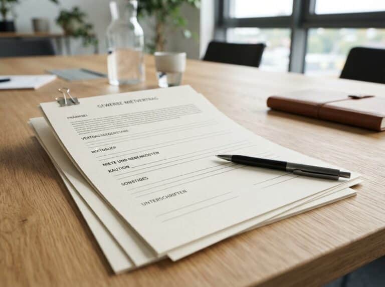 Pachtvertrag für Gewerbeimmobilien