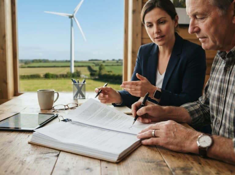 Pachtvertrag für Windkraftflächen verlängern