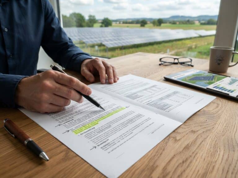 Solar-Pachtvertrag mit Mindestpacht