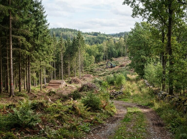Waldflächen mit mehreren Eigentümern verpachten
