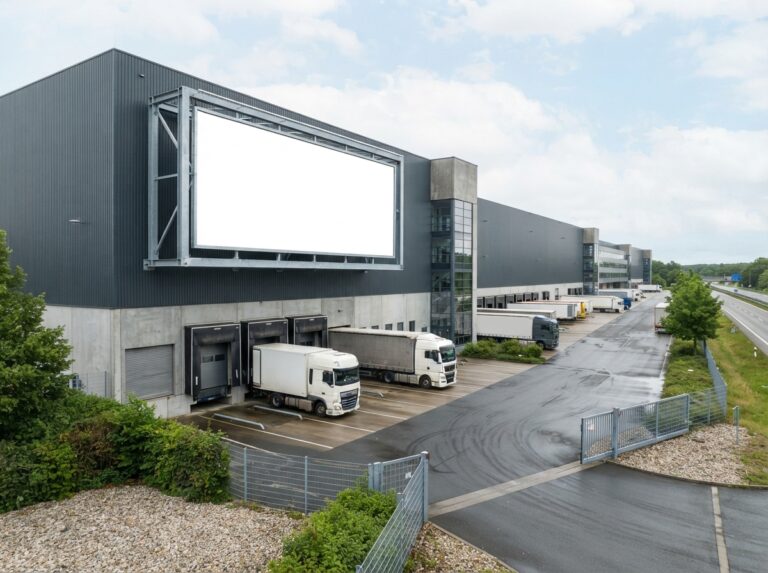 Werbeanlagen auf Logistikzentren verpachten