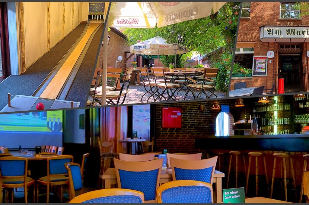 Gaststätte mit idyllischem Biergarten und Bundeskegelbahn