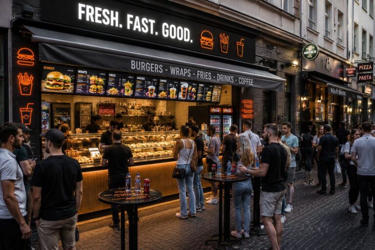 Etablierter Systemgastronomiebetrieb in Düsseldorfer Altstadt zu verkaufen
