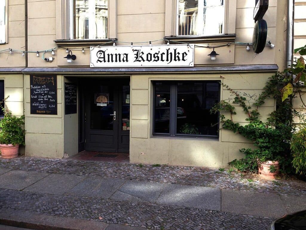 Alt-Berliner Szenekneipe / Bar Anna Koschke – laufender Betrieb zur Übernahme