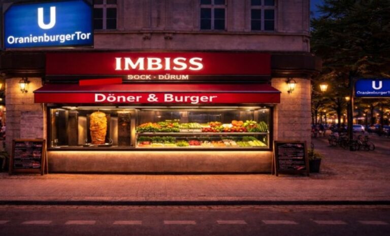 1A Top-Lage zum Verpachten steht ein Döner Imbiss nahe U-Bahn Oranienburger Tor in Chausseestr.11 Nutzfläche ca. 30 m² Verpachten 4900€ 10115 Berlin-Mitte