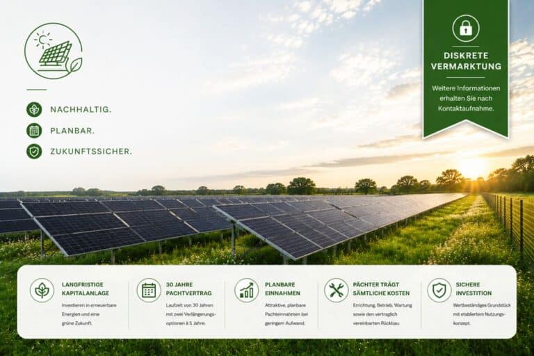 Verpachtetes Grünland mit Photovoltaik-Freifläche in Dithmarschen!