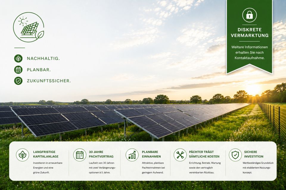 Verpachtetes Grünland mit Photovoltaik-Freifläche in Dithmarschen!