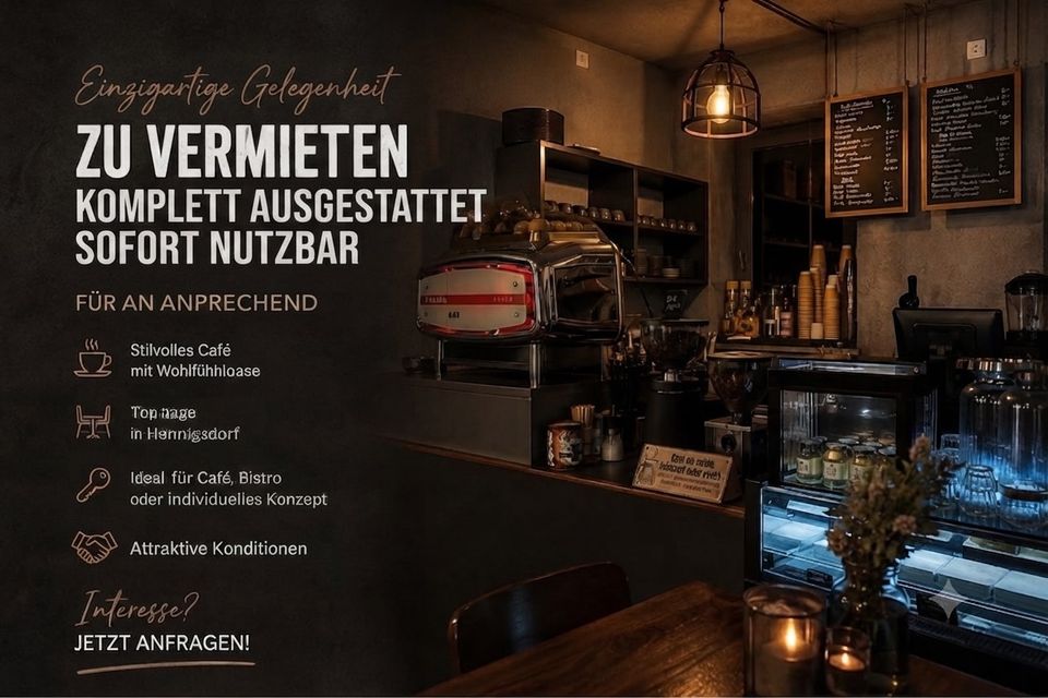 Kaffe Kuchen Bäckerei Geschäft zu vermieten