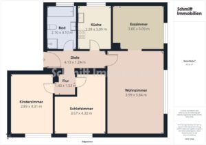 Freistehendes Dreifamilienhaus (Erbpacht) in F-Goldstein. EG wird frei, OG + DG vermietet – Foto 4