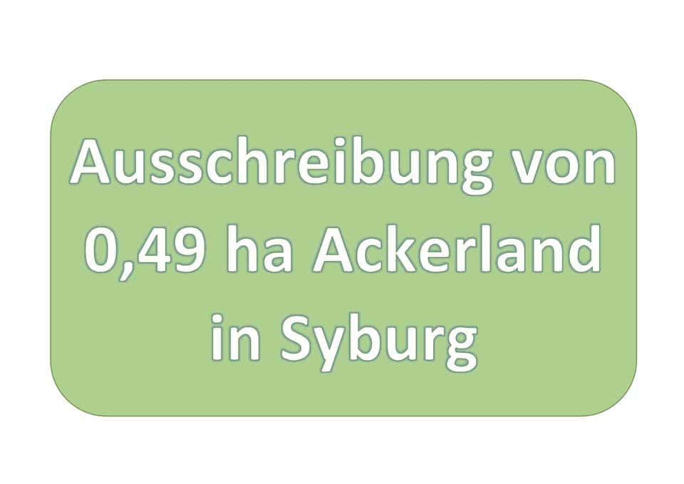 Verpachtung von ca. 0,49 ha Ackerland in Dortmund