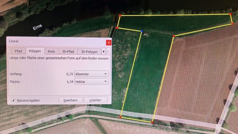 Ca. 1,34 ha Land in der Meppener Marsch an der Ems zu verpachten