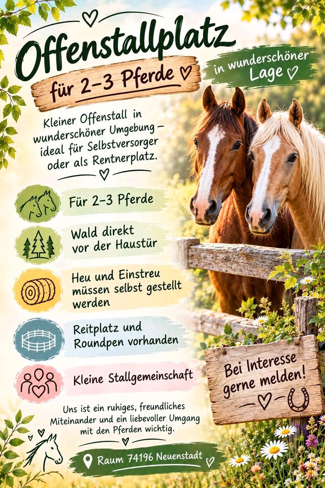 Offenstall zu verpachten